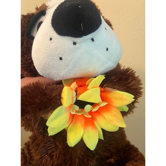 Vtg Toy Factory Brown Dog Misty Sunflower - Picture 2 of 6